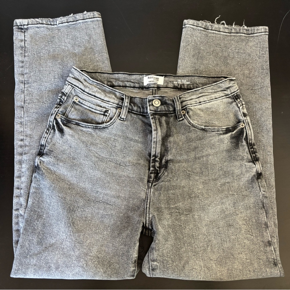 Kensie Grey Acid Wash Women’s Jeans